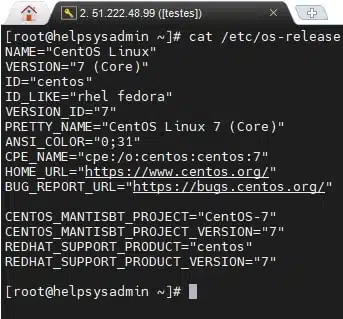 What version of CentOS