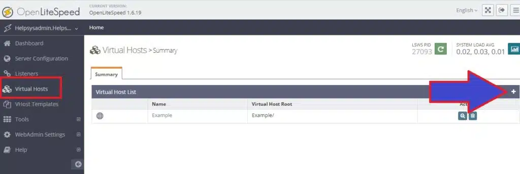 OpenLiteSpeed VirtualHost