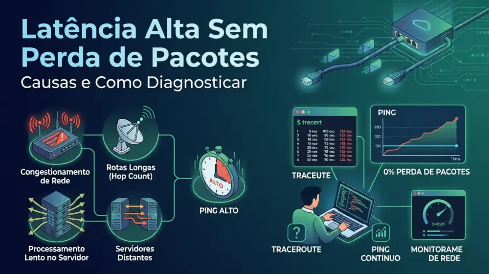 latencia sem perda de pacotes