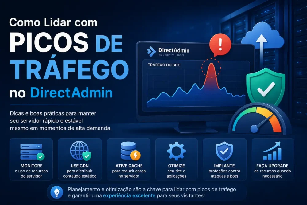picos de tráfego directadmin