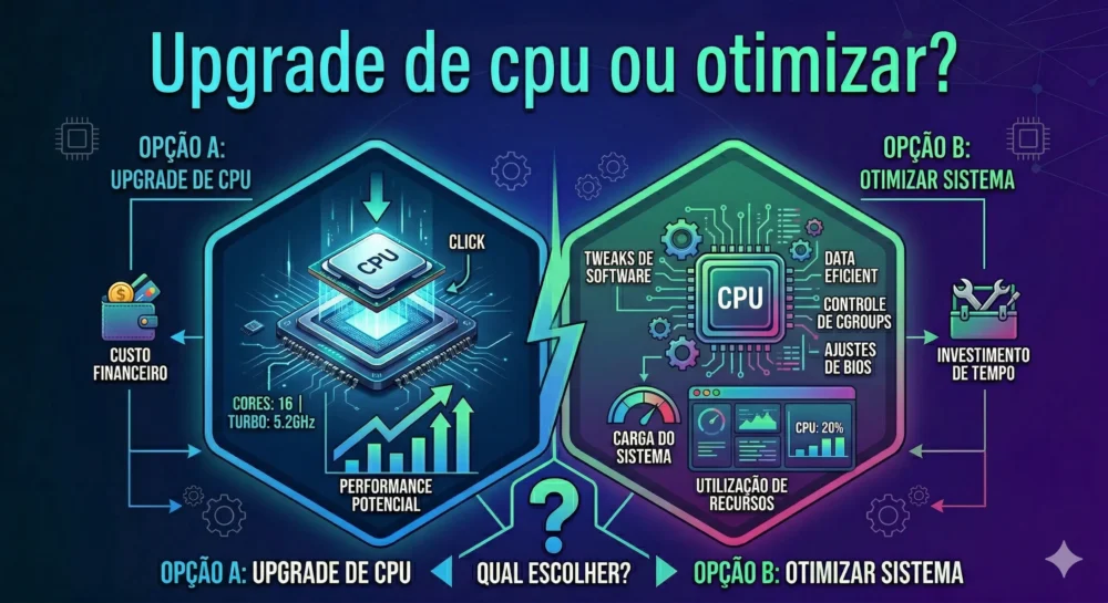 upgrade de cpu ou otimizar
