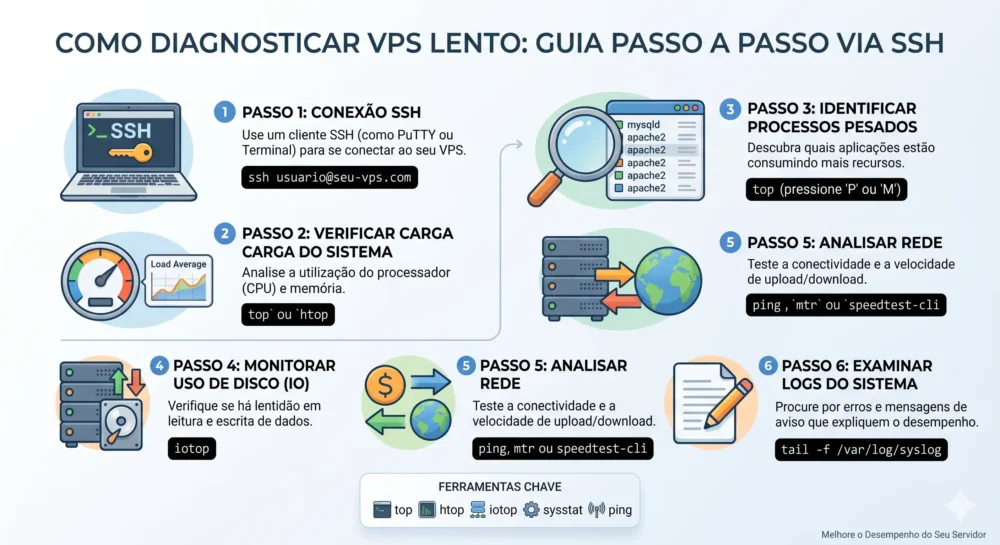 diagnosticar vps lento
