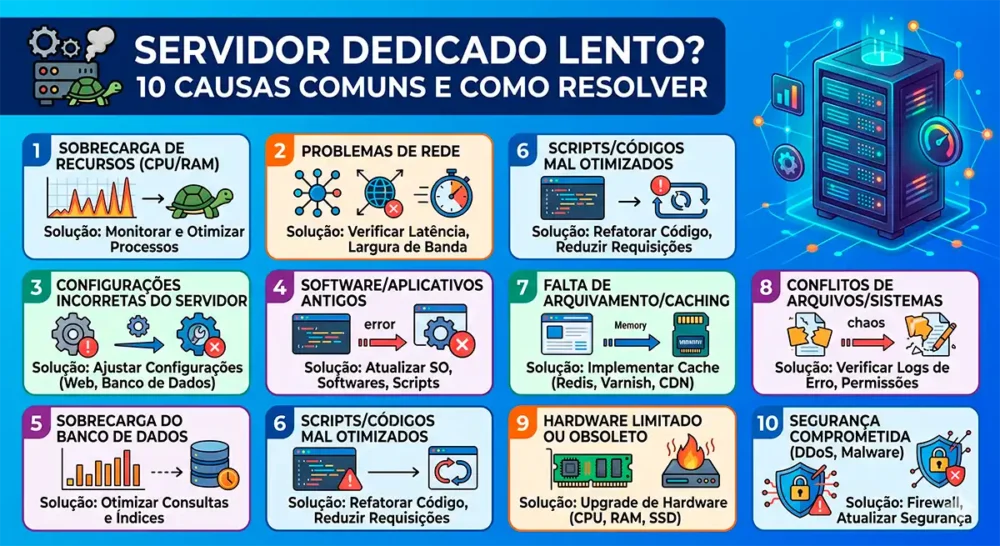 servidor dedicado lento