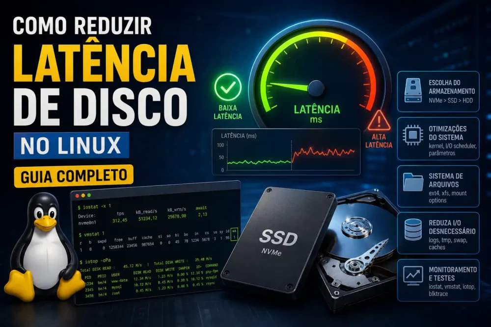 como reduzir latência de disco no linux