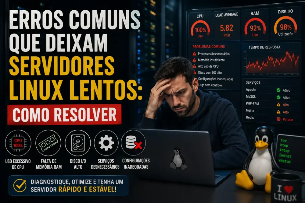 erros comuns que deixam servidores lentos