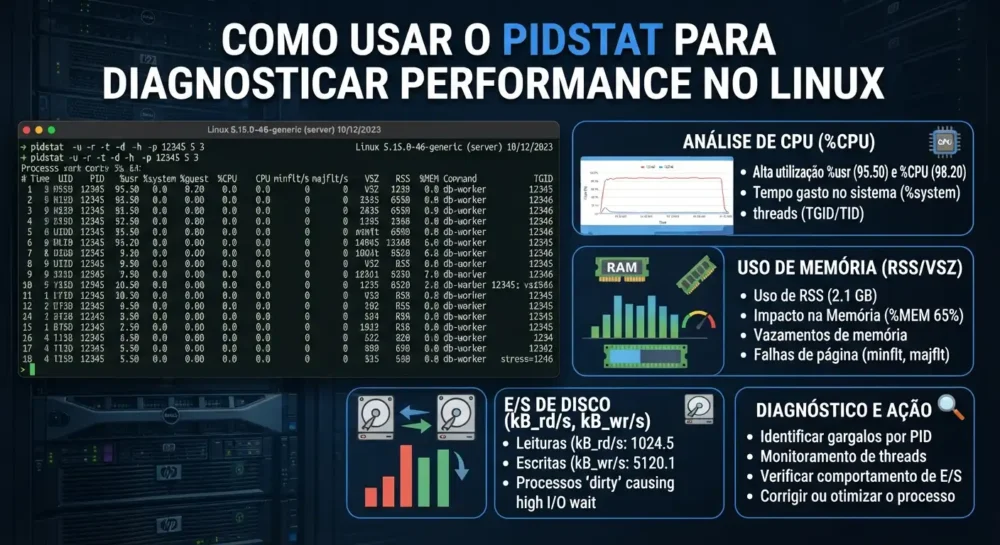 como usar pidstat