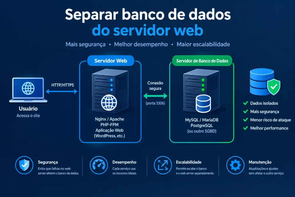separar banco de dados